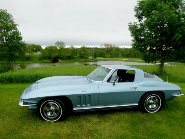 Trophy Blue 1966 Chevrolet Corvette Coupe with Dark Blue interior