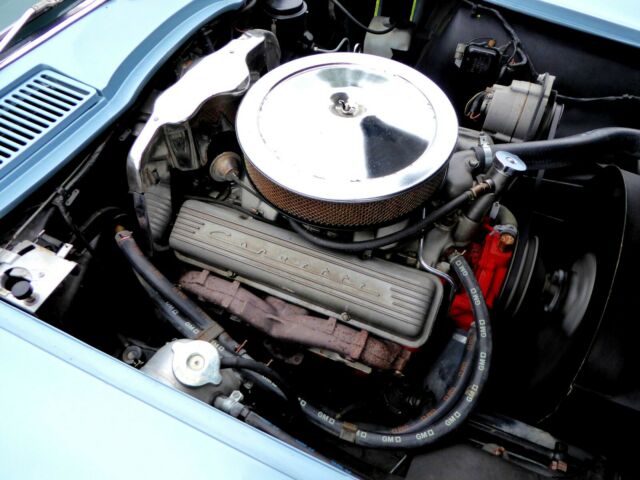 Trophy Blue 1966 Chevrolet Corvette Coupe with Dark Blue interior