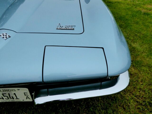 Trophy Blue 1966 Chevrolet Corvette Coupe with Dark Blue interior