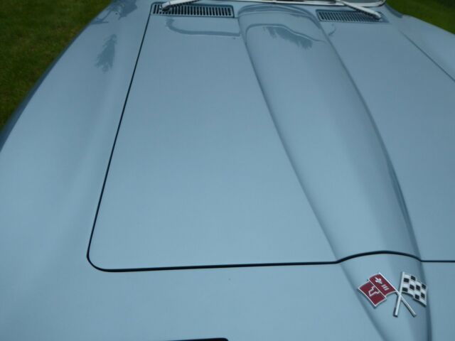 Trophy Blue 1966 Chevrolet Corvette Coupe with Dark Blue interior