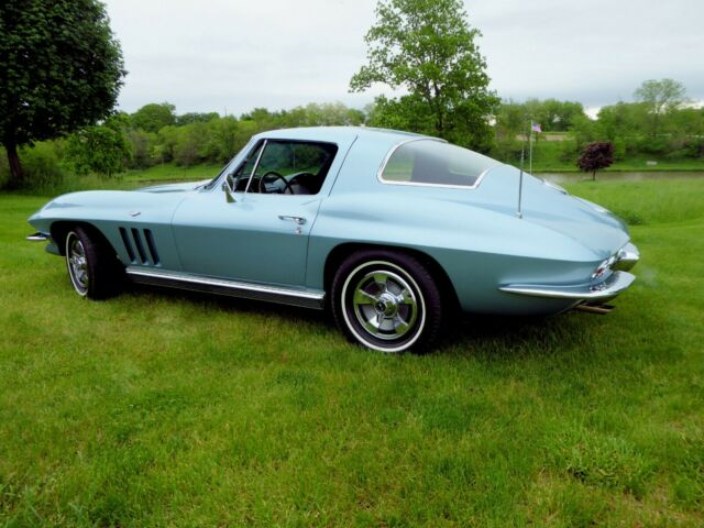 Trophy Blue 1966 Chevrolet Corvette Coupe with Dark Blue interior