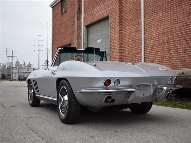 Silver 1966 Chevrolet Corvette Convertible with Black interior