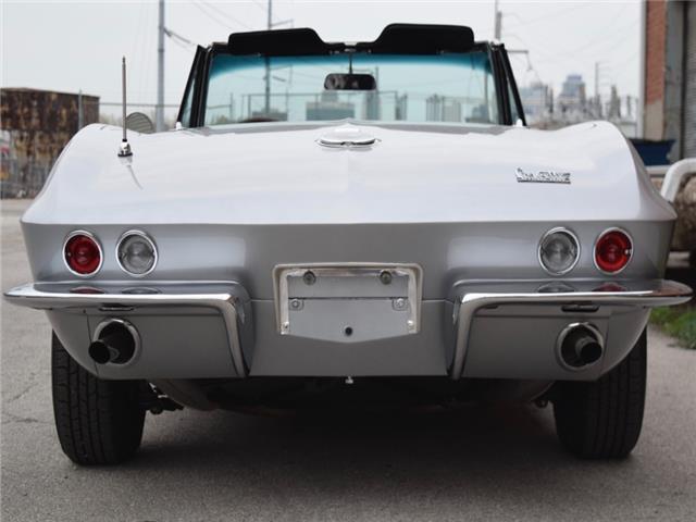 Silver 1966 Chevrolet Corvette Convertible with Black interior