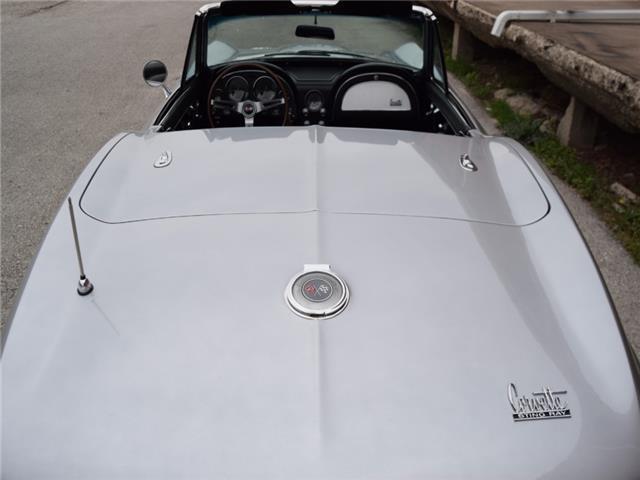 Silver 1966 Chevrolet Corvette Convertible with Black interior