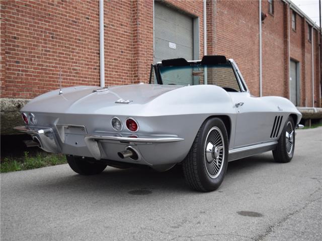 Silver 1966 Chevrolet Corvette Convertible with Black interior