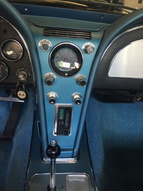 Blue 1966 Chevrolet Corvette Coupe with Blue interior