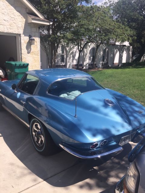 Blue 1966 Chevrolet Corvette Coupe with Blue interior