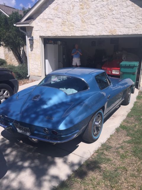 Blue 1966 Chevrolet Corvette Coupe with Blue interior