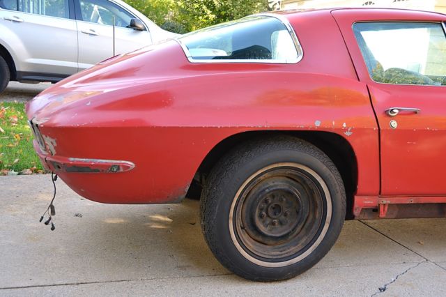 Rally Red 1966 Chevrolet Corvette coupe with Black interior