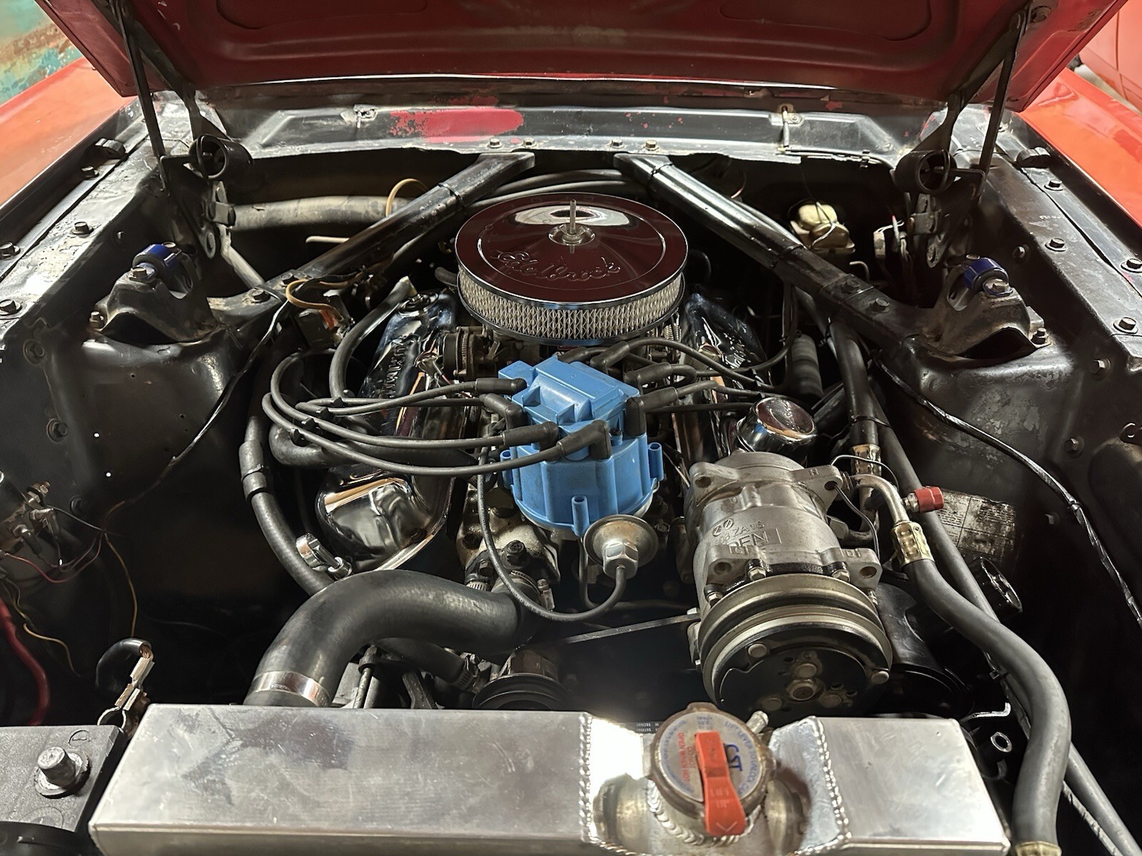 Red 1966 Ford Mustang Coupe with Black interior