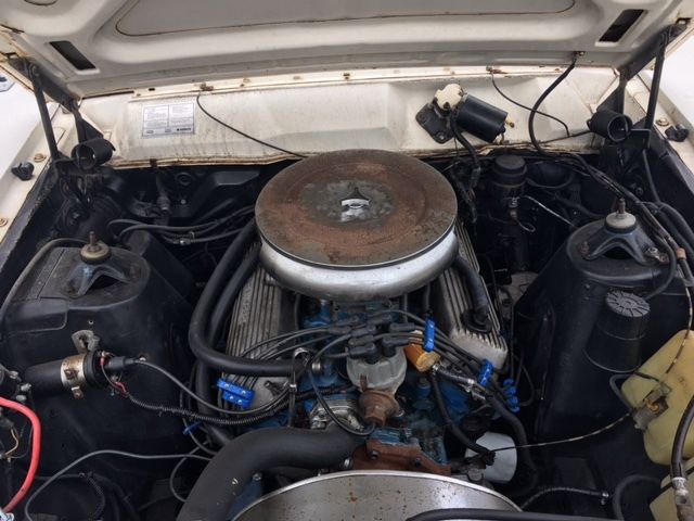 White 1966 Ford Ranchero U/K with Black interior