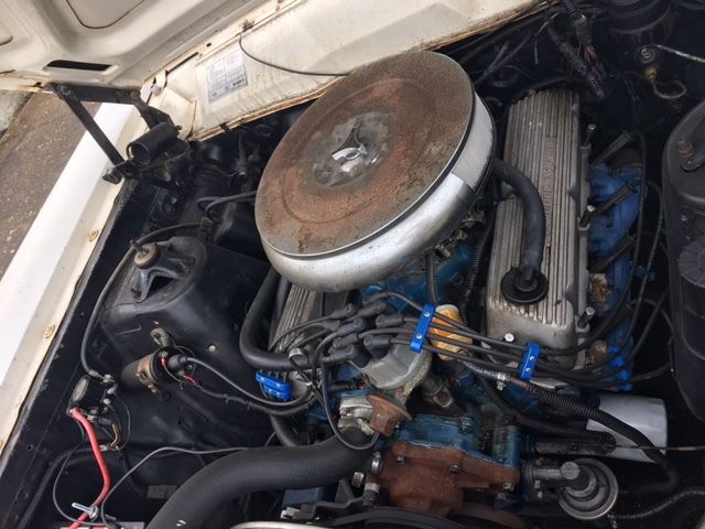 White 1966 Ford Ranchero U/K with Black interior