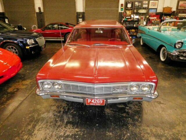 Red 1966 Chevrolet Impala Wagon with Red interior