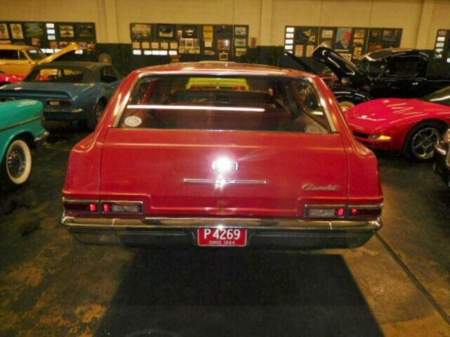 Red 1966 Chevrolet Impala Wagon with Red interior