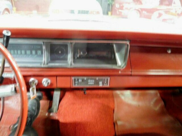 Red 1966 Chevrolet Impala Wagon with Red interior