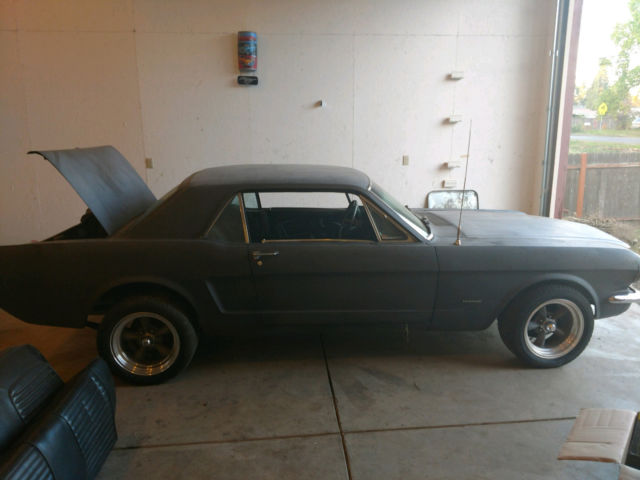 Black 1966 Ford Mustang Coupe