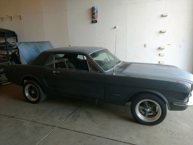 Black 1966 Ford Mustang Coupe