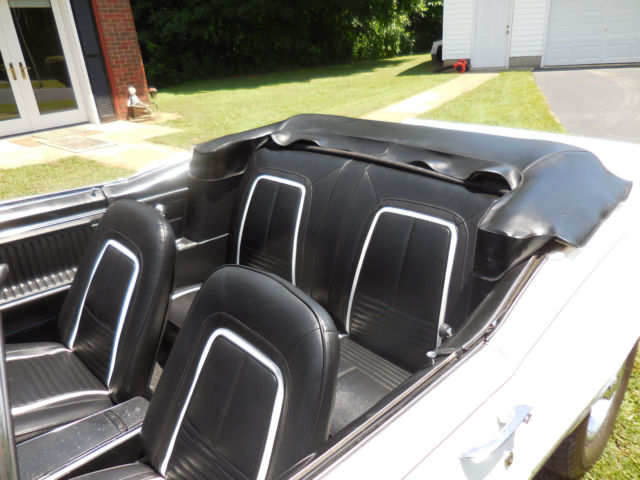 White 1967 Chevrolet Camaro Convertible with Black interior
