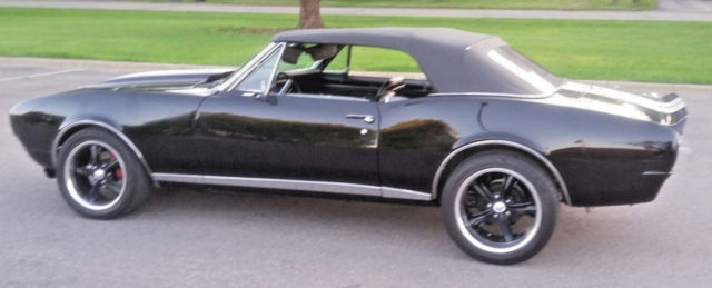 Black 1967 Chevrolet Camaro Convertible with Black interior