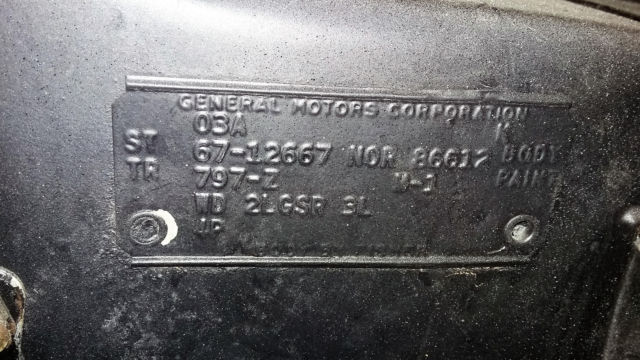 Black 1967 Chevrolet Camaro Convertible with Black interior