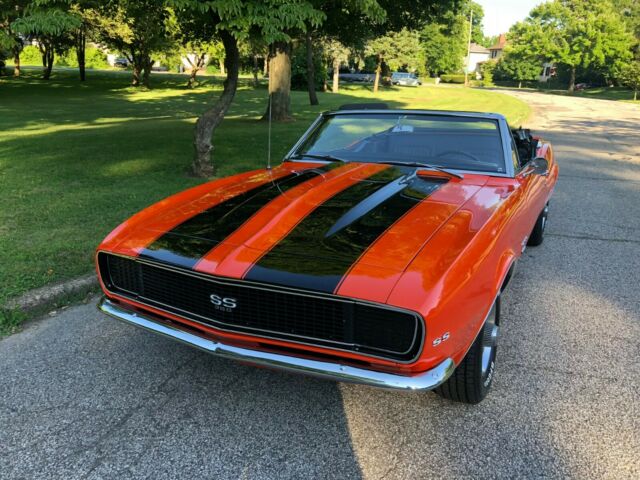 Orange 1967 Chevrolet Camaro Convertible
