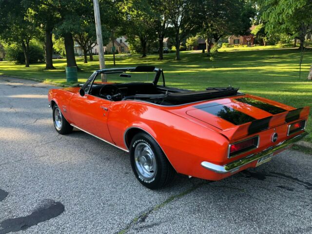 Orange 1967 Chevrolet Camaro Convertible