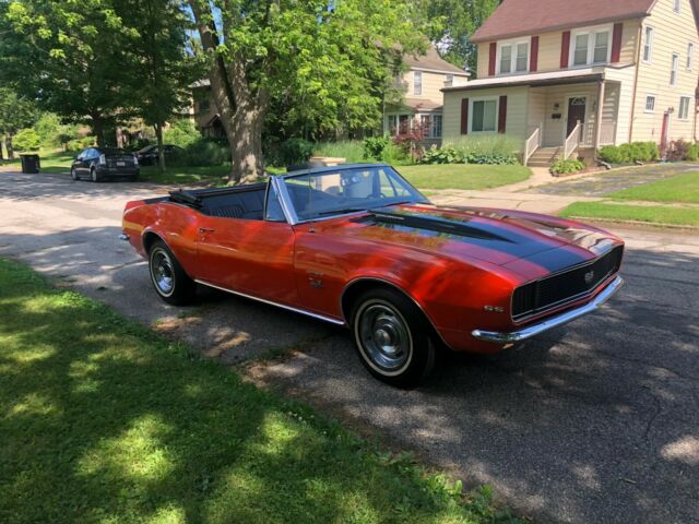 Orange 1967 Chevrolet Camaro Convertible