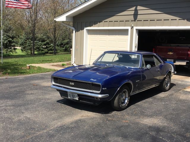 Blue 1967 Chevrolet Camaro Coupe with Black interior