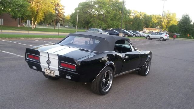 Black 1967 Chevrolet Camaro Convertible with Black interior