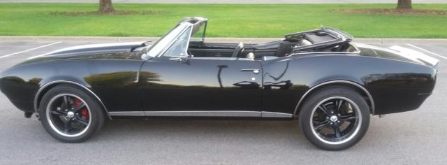 Black 1967 Chevrolet Camaro Convertible with Black interior