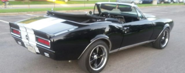 Black 1967 Chevrolet Camaro Convertible with Black interior