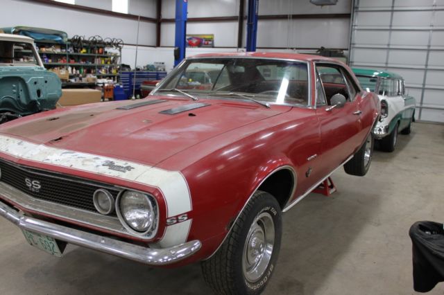 Red 1967 Chevrolet Camaro Coupe with Red interior