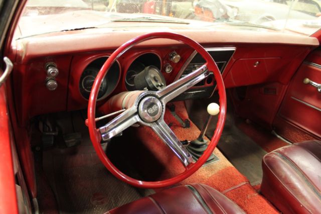 Red 1967 Chevrolet Camaro Coupe with Red interior