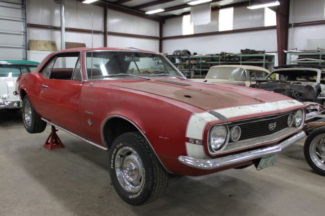 Red 1967 Chevrolet Camaro Coupe with Red interior