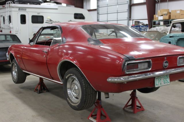 Red 1967 Chevrolet Camaro Coupe with Red interior