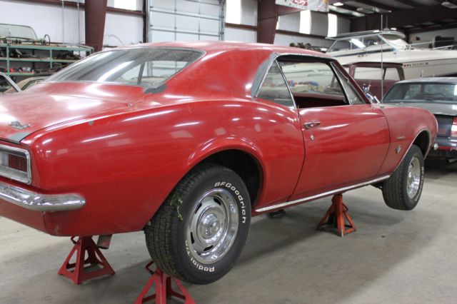 Red 1967 Chevrolet Camaro Coupe with Red interior
