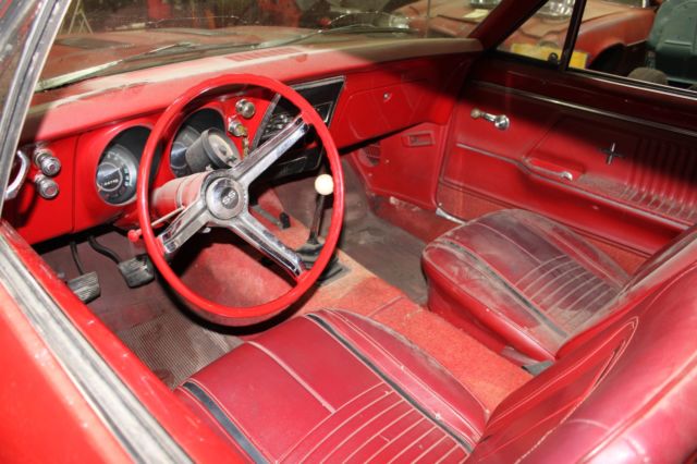 Red 1967 Chevrolet Camaro Coupe with Red interior