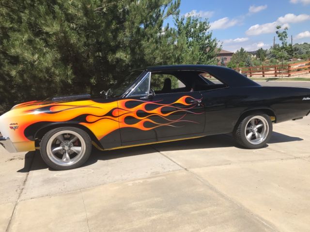 Black 1967 Chevrolet Chevelle Coupe with Black interior