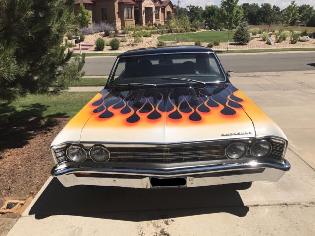 Black 1967 Chevrolet Chevelle Coupe with Black interior