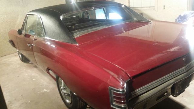 maroon 1967 Chevrolet Chevelle Coupe with Black interior
