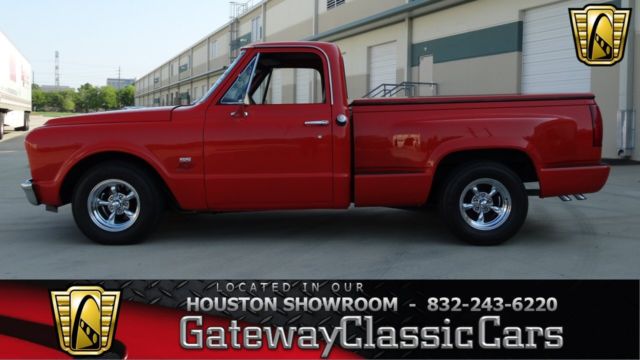 Red 1967 Chevrolet C-10 with Gray interior