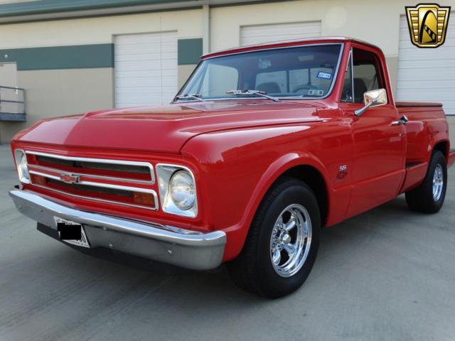 Red 1967 Chevrolet C-10 with Gray interior