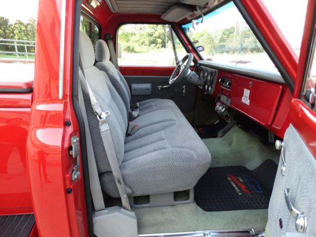 Red 1967 Chevrolet C-10 with Gray interior