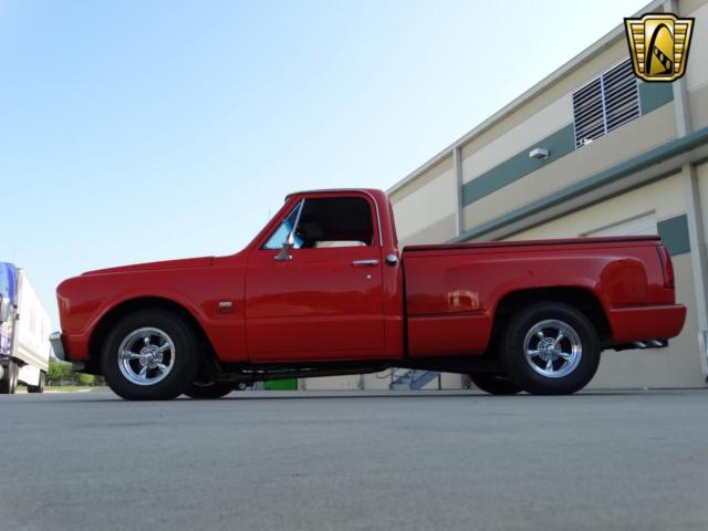 Red 1967 Chevrolet C-10 with Gray interior