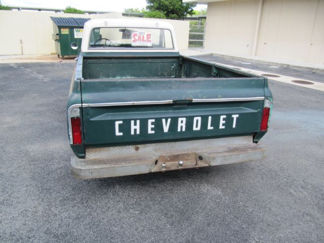 Green 1967 Chevrolet C-10 with Green interior