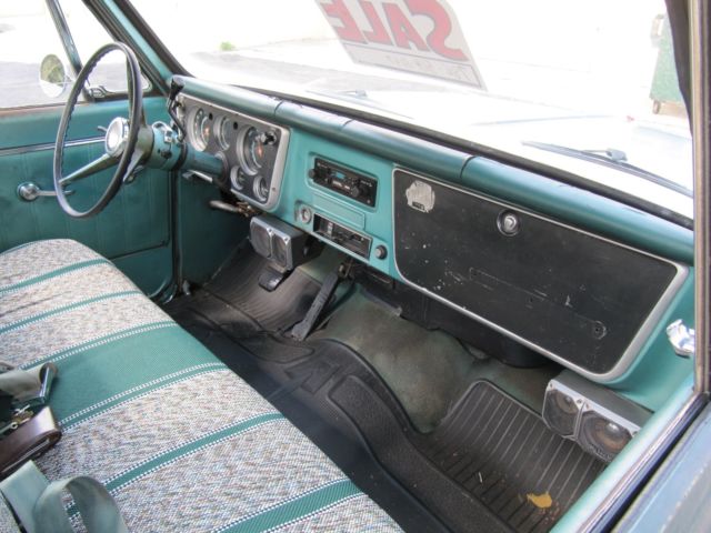 Green 1967 Chevrolet C-10 with Green interior