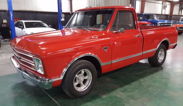 Red 1967 Chevrolet C-10 with Black interior