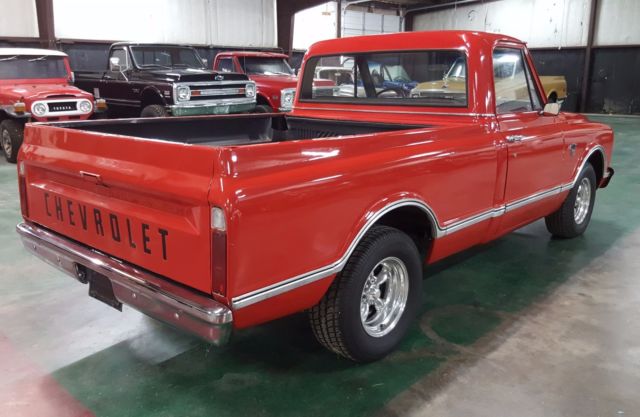 Red 1967 Chevrolet C-10 with Black interior