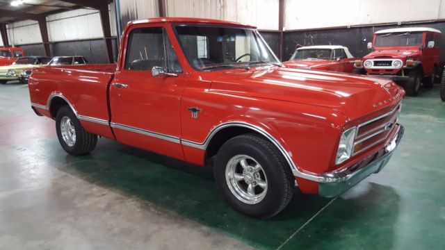 Red 1967 Chevrolet C-10 with Black interior