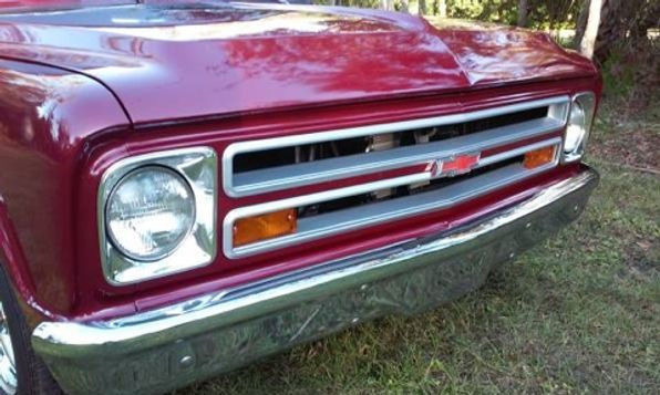 Red 1967 Chevrolet C-10 Pickup Truck with Black interior